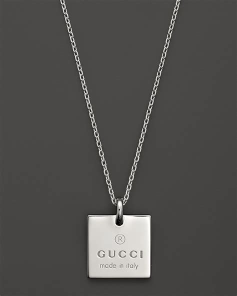 gucci square pendant necklace